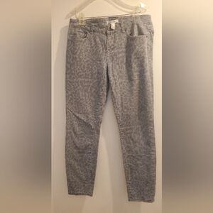 NNTLife in Progress Women's Size 29 Gray Leopard Denim Print Jeans